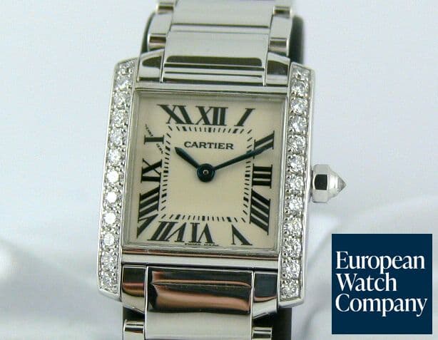Image of Cartier Tank Francaise WG Diamond Bezel