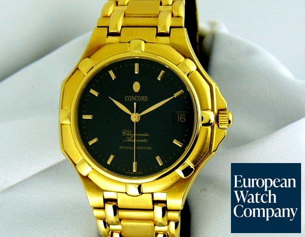 Image of Concord Saratoga YG/YG Black Dial Auto