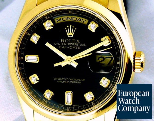 Image of Rolex Day-Date YG/YG Black Dial Z Series