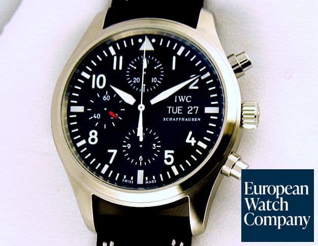 Image of IWC Fliegeruhr/Spitfire Chrono Black Dial 42mm