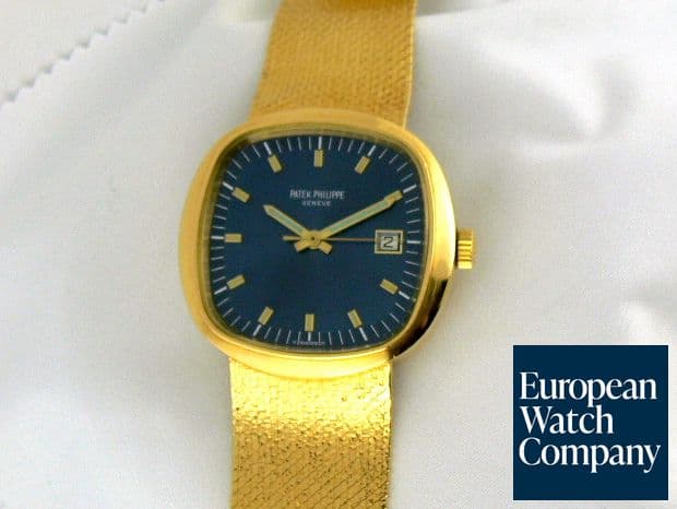 Image of Patek Philippe 3587 YG Jumbo Beta 21 Quartz Blue Dial