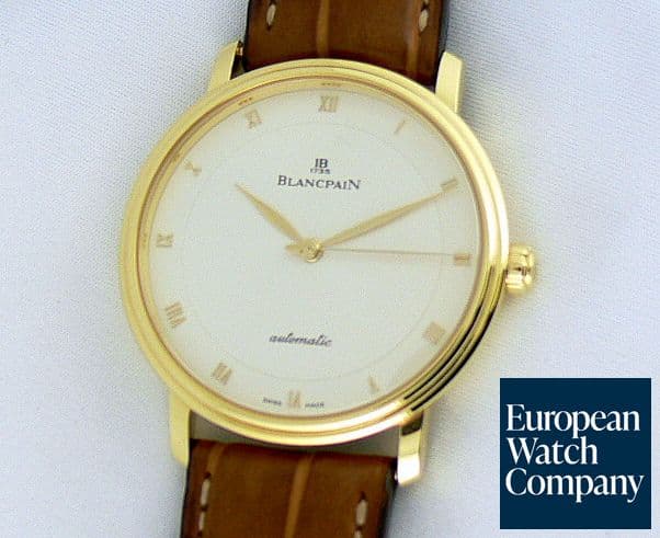 Image of Blancpain Villeret Auto 
Yellow Gold