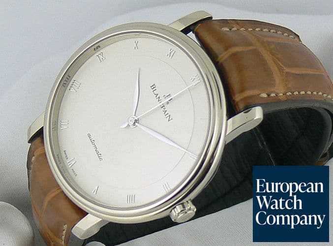 Image of Blancpain Villeret Auto 
White Gold