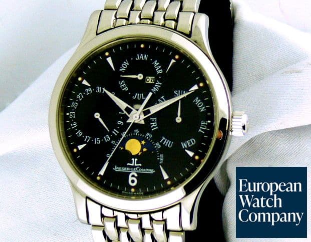Image of Jaeger LeCoultre Master Perpetual SS/SS Black Dial