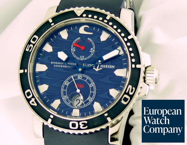 Image of Ulysse Nardin Marine Blue Surf Limited Edition Rubber Strap