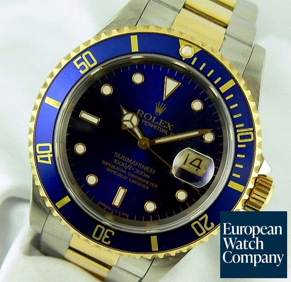 Image of Rolex Submariner 2t Blue/Blue