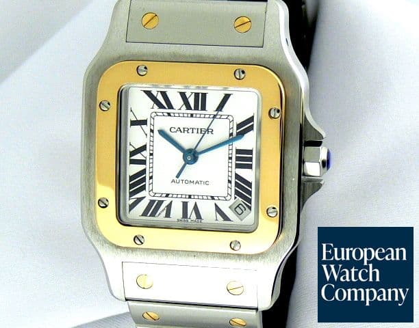 Image of Cartier Santos Galbee 18k YG/SS XL 