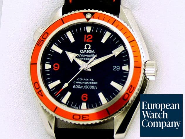 Image of Omega Seamaster Planet Ocean Orange Bezel Strap