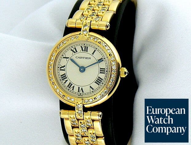 Image of Cartier Cougar Diamond Dial and Bracelet YG/YG