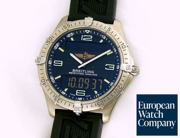 Image of Breitling Aerospace Repetition Minutes
Titanium/Rubber