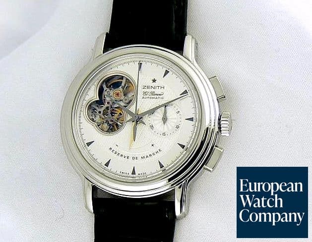Image of Zenith El Primero Chronomaster T Open SS/Strap Silver Dial