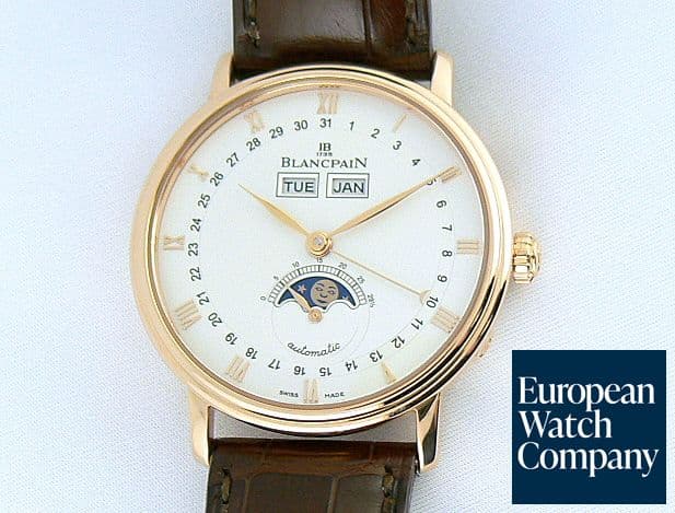 Image of Blancpain Villeret 3 Date Moon Rose Gold
