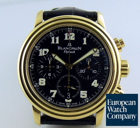 Image of Blancpain 2185 YG Flyback Black Dial