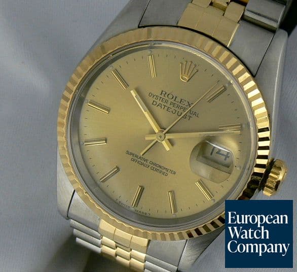 Image of Rolex Datejust 2T Champagne Dial
Jubilee 1993 3/4