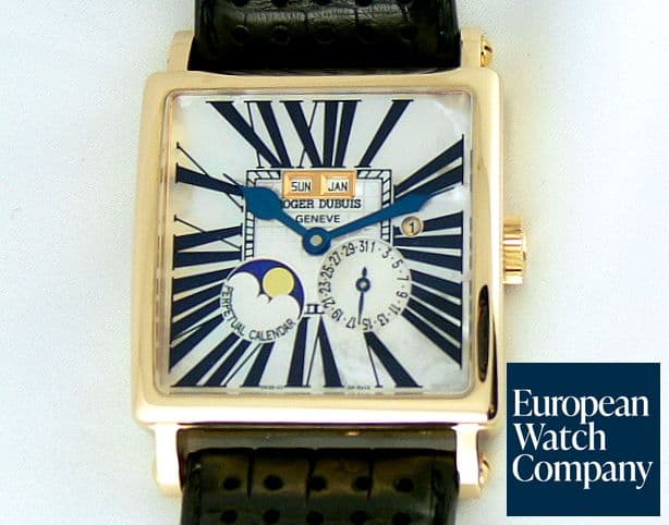 Image of Roger Dubuis Golden Square Perpetual Rose MOP Dial