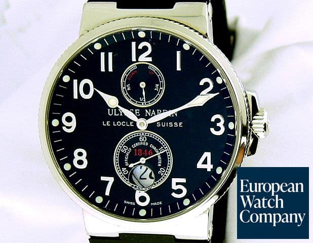 Image of Ulysse Nardin Maxi Marine SS/Rubber Black Dial