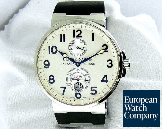 Image of Ulysse Nardin Maxi Marine SS/Rubber Cream Dial
