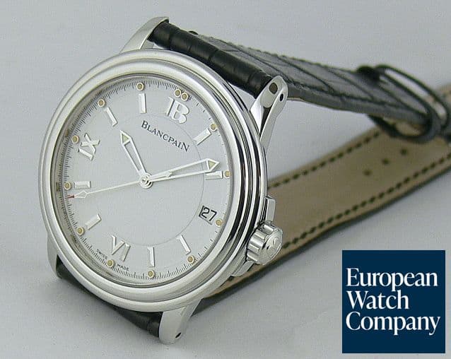 Image of Blancpain 2100 SS/Strap White Dial