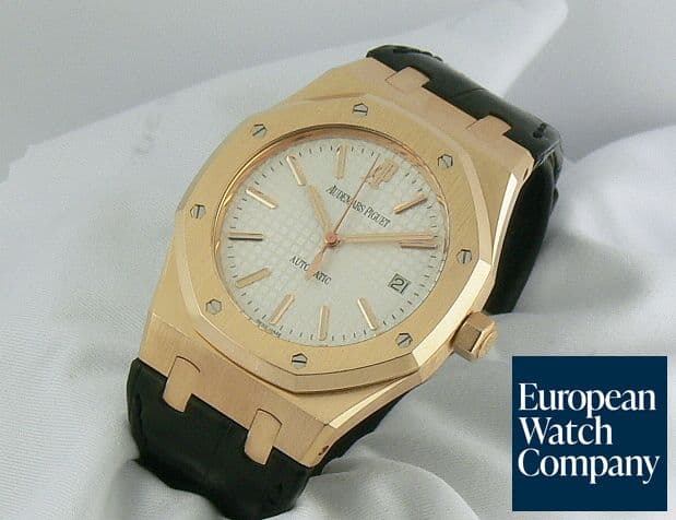 Image of Audemars Piguet Royal Oak Jumbo 15300 Rose White  
