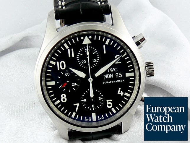 Image of IWC Fliegeruhr/Spitfire Chrono Black Dial 42mm