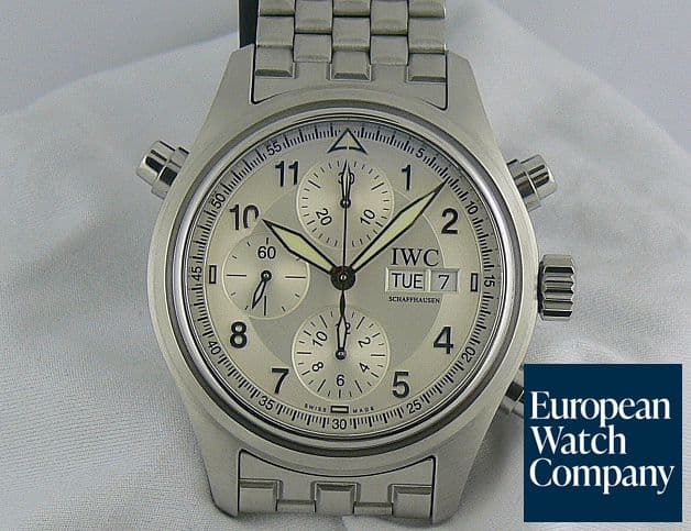 Image of IWC Doppel Spitfire White Dial SS/SS