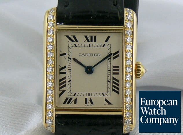 Image of Cartier Tank Francaise YG Qtz Diamond