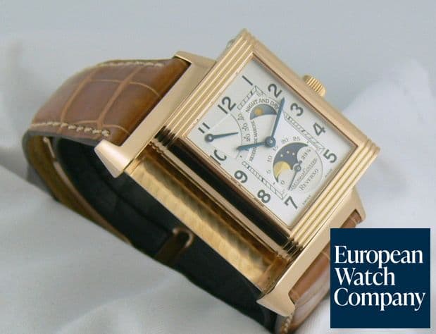 Image of Jaeger LeCoultre Reverso Sun Moon Rose Gold