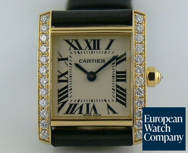 Image of Cartier Tank Francaise YG Qtz Diamond