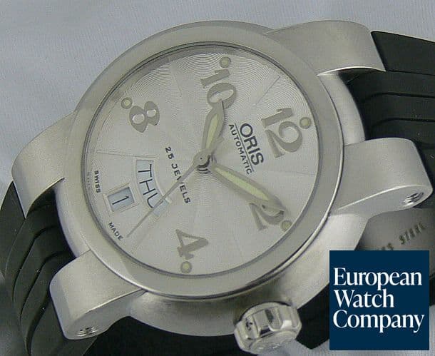Image of Oris Day Date Steel Rubber