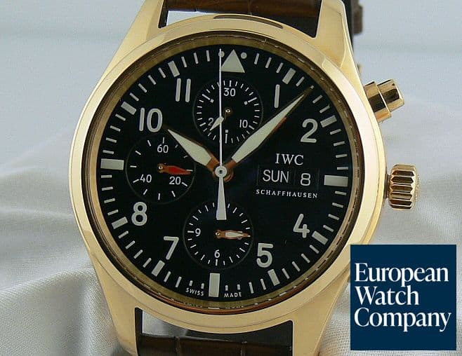 Image of IWC Fliegeruhr/Spitfire Chrono Black Dial 42mm
Rose Gold