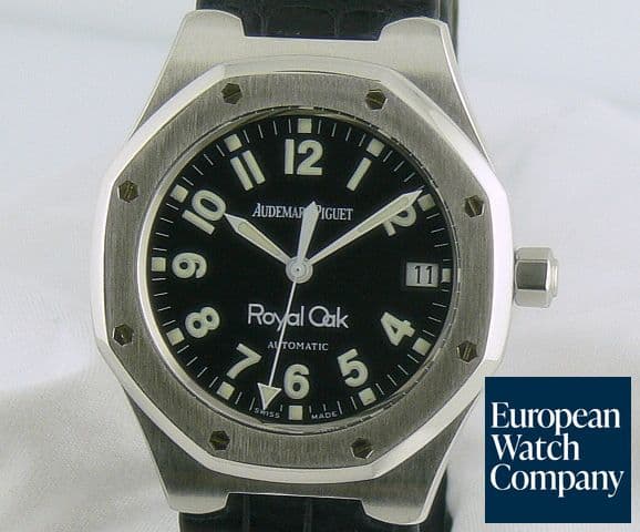 Image of Audemars Piguet Royal Oak Black SS/Strap