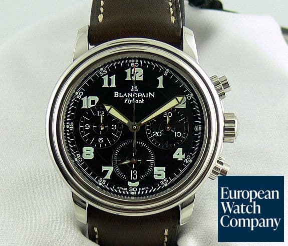 Image of Blancpain Flyback Black Dial Strap