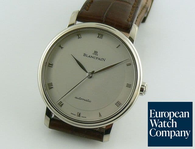 Image of Blancpain Villeret Auto 
White Gold
