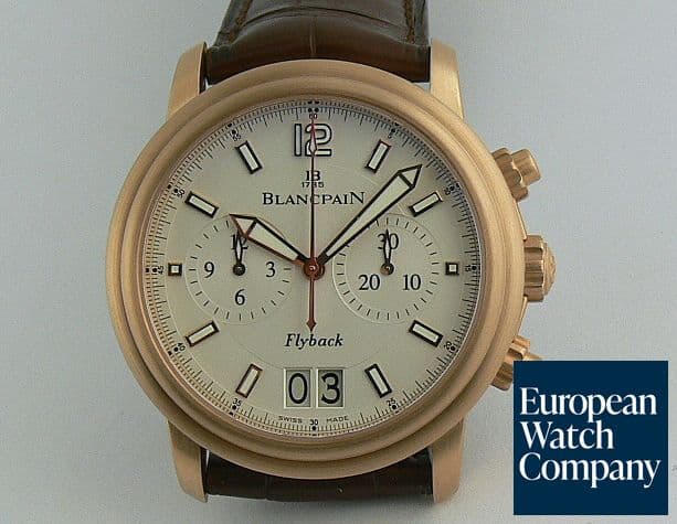 Image of Blancpain Flyback Big Date Rose Strap