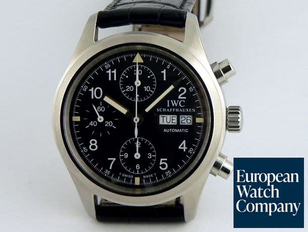 Image of IWC Flieger Chrono Auto Black Dial