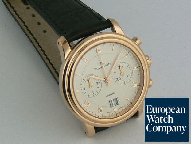 Image of Blancpain Villeret Chrono Big Date Rose