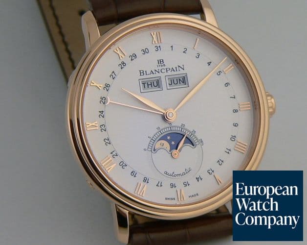 Image of Blancpain Villeret 3 Date Moon Rose Gold