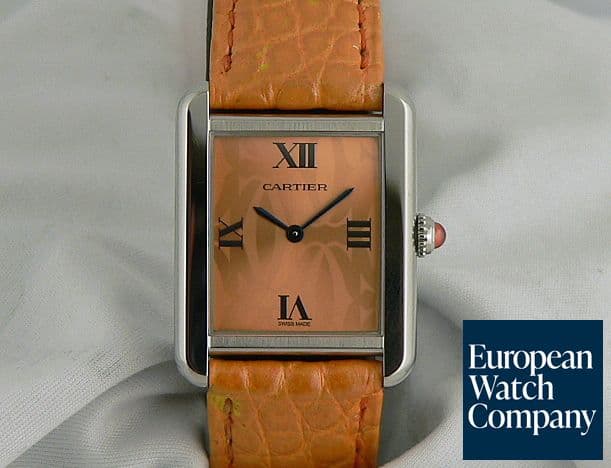 Image of Cartier Tank Solo SS/Strap Quartz Orange