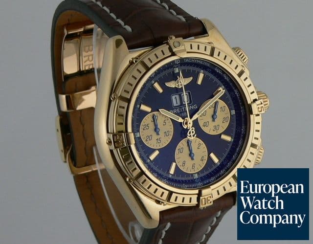 Image of Breitling Crosswind Special Chrono Yellow Gold/Strap 