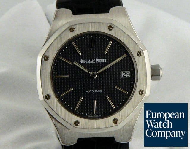 Image of Audemars Piguet Royal Oak Black SS/Strap