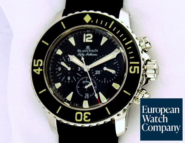 Image of Blancpain Fifty Fathoms SS/Rubber Black