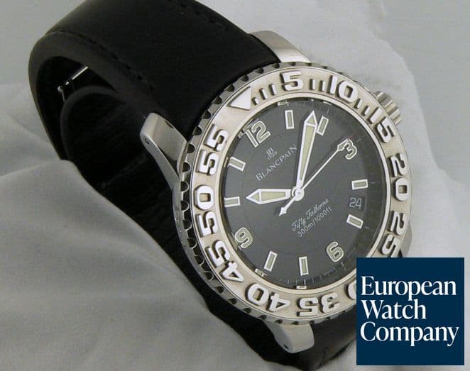 Image of Blancpain Fifty Fathoms Trilogy Collection SS/Strap