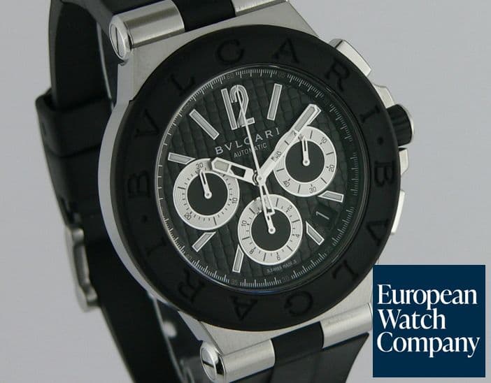 Image of Bulgari Diagono Chronograph Auto Rubber Bezel