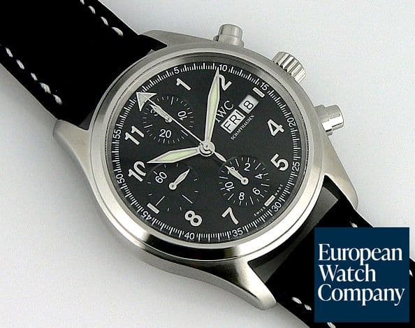 Image of IWC Flieger Spitfire Chrono Auto Black Dial