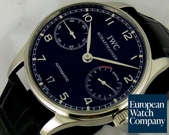 Image of IWC Portugieser 5001 7 Days Steel Black