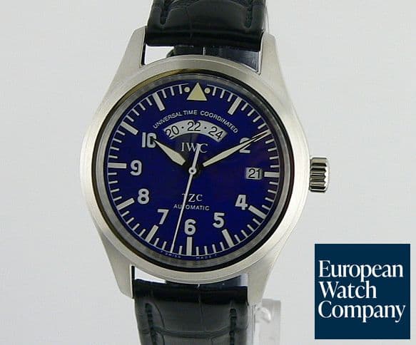 Image of IWC UTC Blue Dial 
Platinum