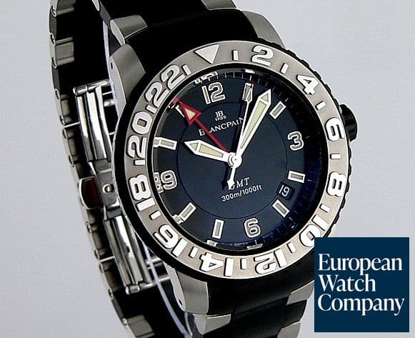 Image of Blancpain Fifty Fathoms Black
SS/Rubber Bracelet