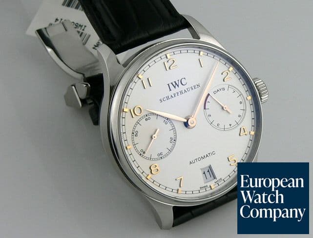 Image of IWC Portugieser 5001 7 Days Steel
Rose Numerals