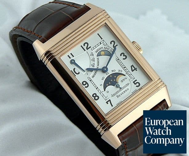 Image of Jaeger LeCoultre Reverso Sun Moon Rose Gold