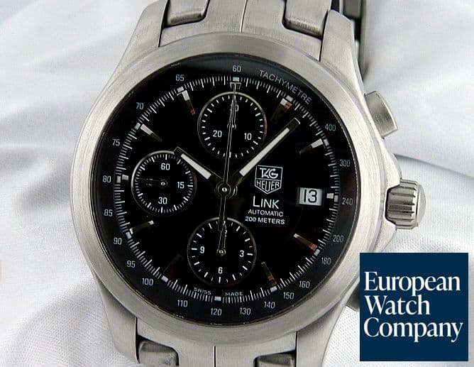 Image of TAG Heuer Link Automatic Chronograph Black Dial